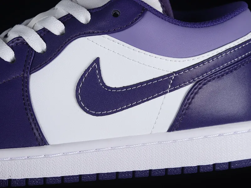All categories Air Jordan Jordan series basketball shoes Air Jordan 1 Low Z version Air Jordan 1 Low AJ1 Joe 1 white and purple low-top cultural casual sneakers 553558-515